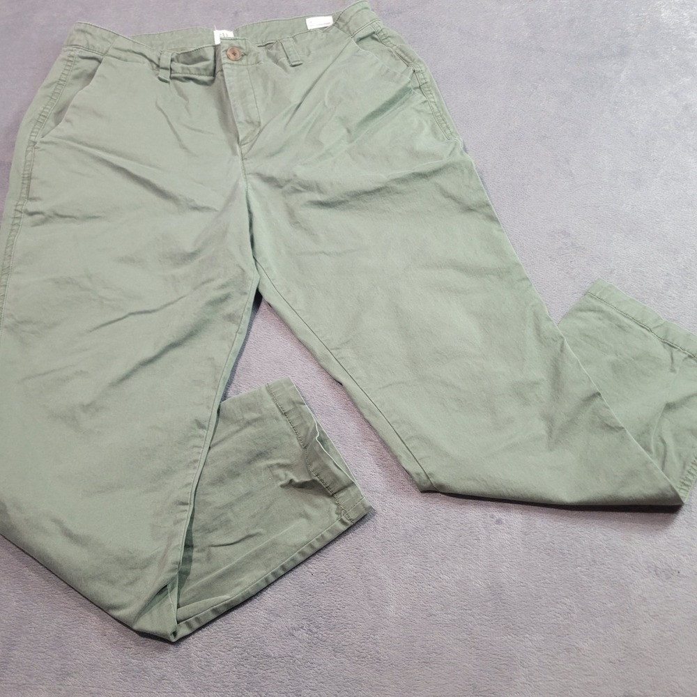 Gap For Good Womens Girlfriend Khaki Pants Sage‎ Green Chino Size 12 232528-02